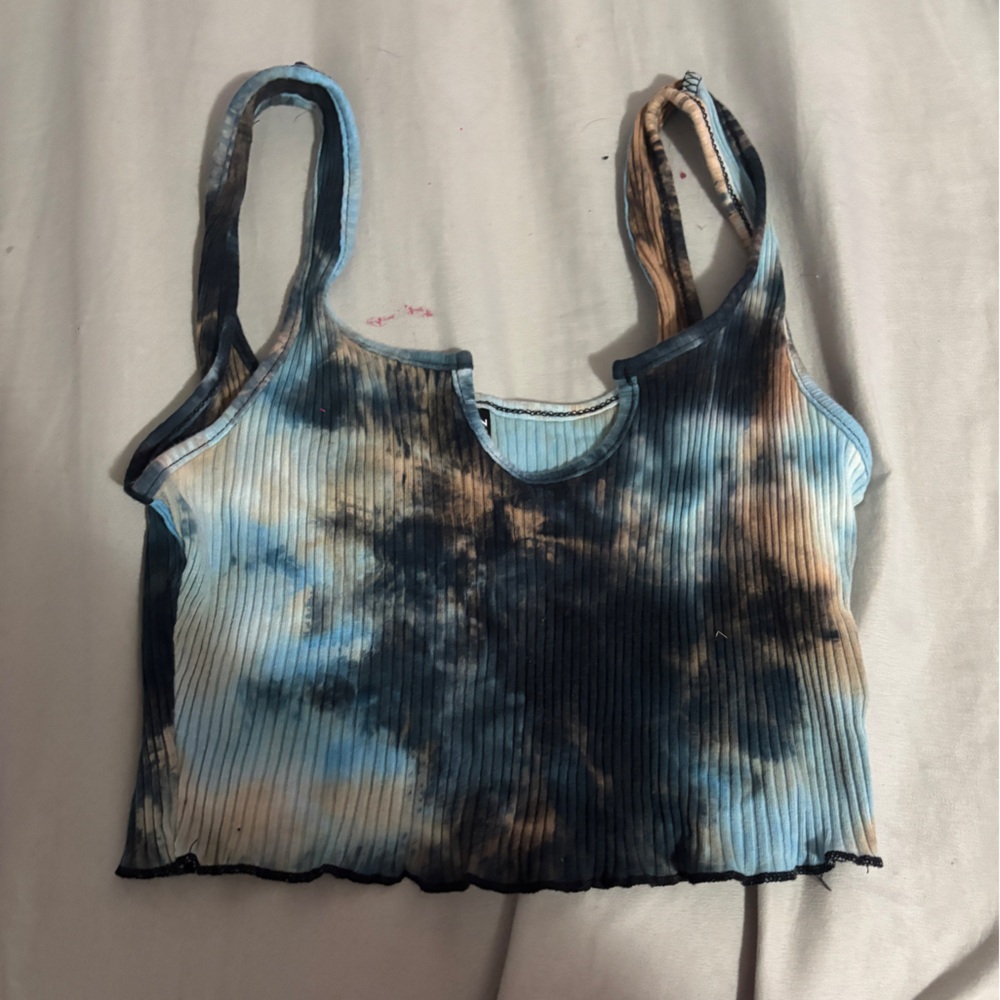 Tie-Dye Ribbed Women's Tank Top